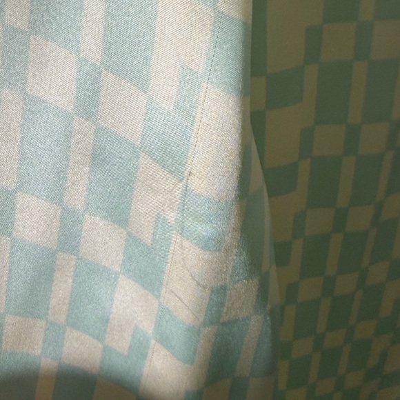 Club Monaco Green Silk Pajama Top - Picture 4 of 8